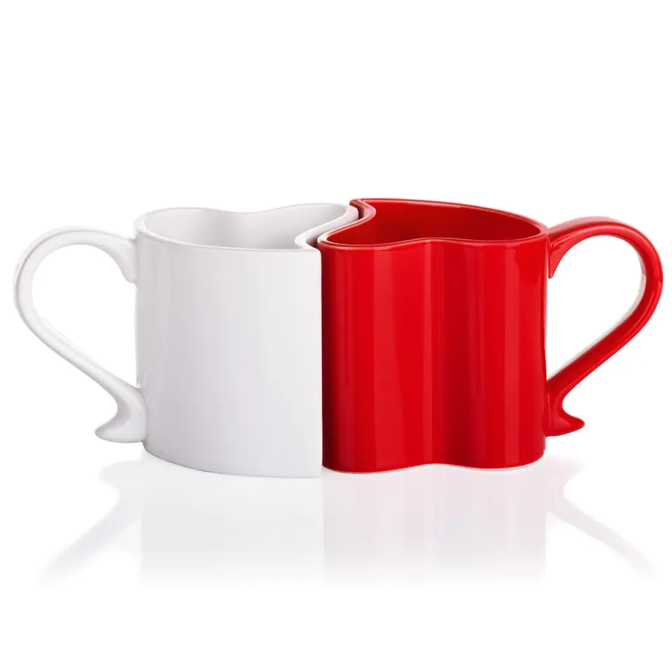 Cups in love mugs for the bride and groom for the WEDDING at Wasserman.eu