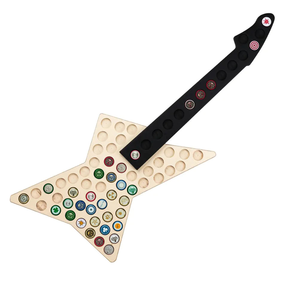 Cap Catcher Guitar board for collection of caps at Wasserman.eu