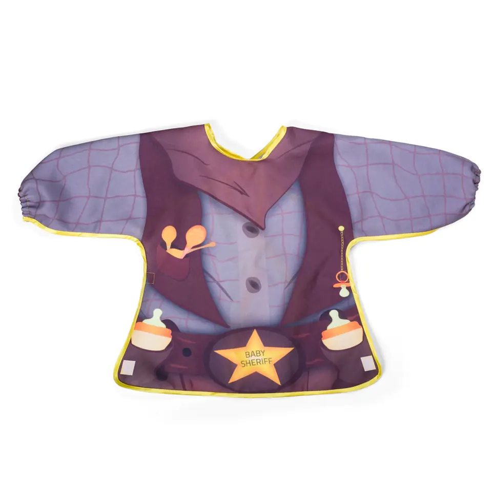 ⁨Baby Sheriff - Bib with sleeves⁩ at Wasserman.eu