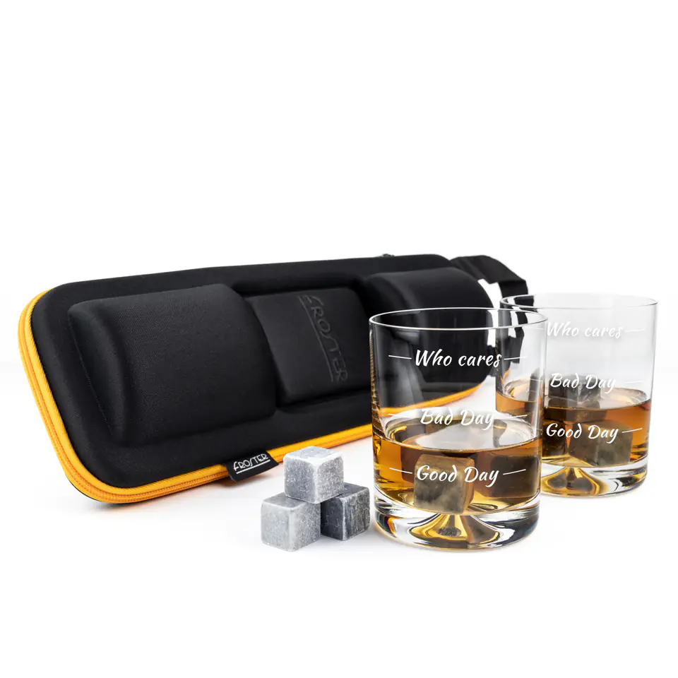 ⁨Whisky Who Cares Set Glasses Cubes For Drinks⁩ at Wasserman.eu