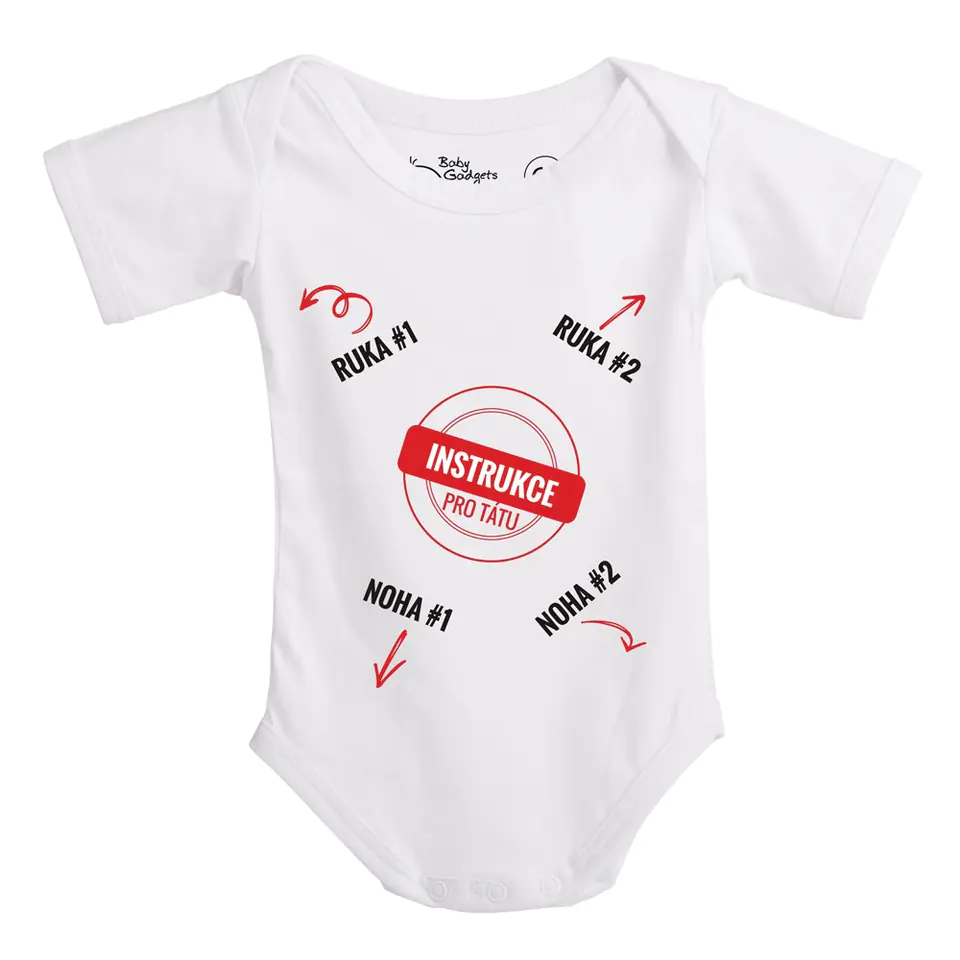 ⁨Baby Instructions - Body z instrukcją dla Taty (CZ)⁩ w sklepie Wasserman.eu