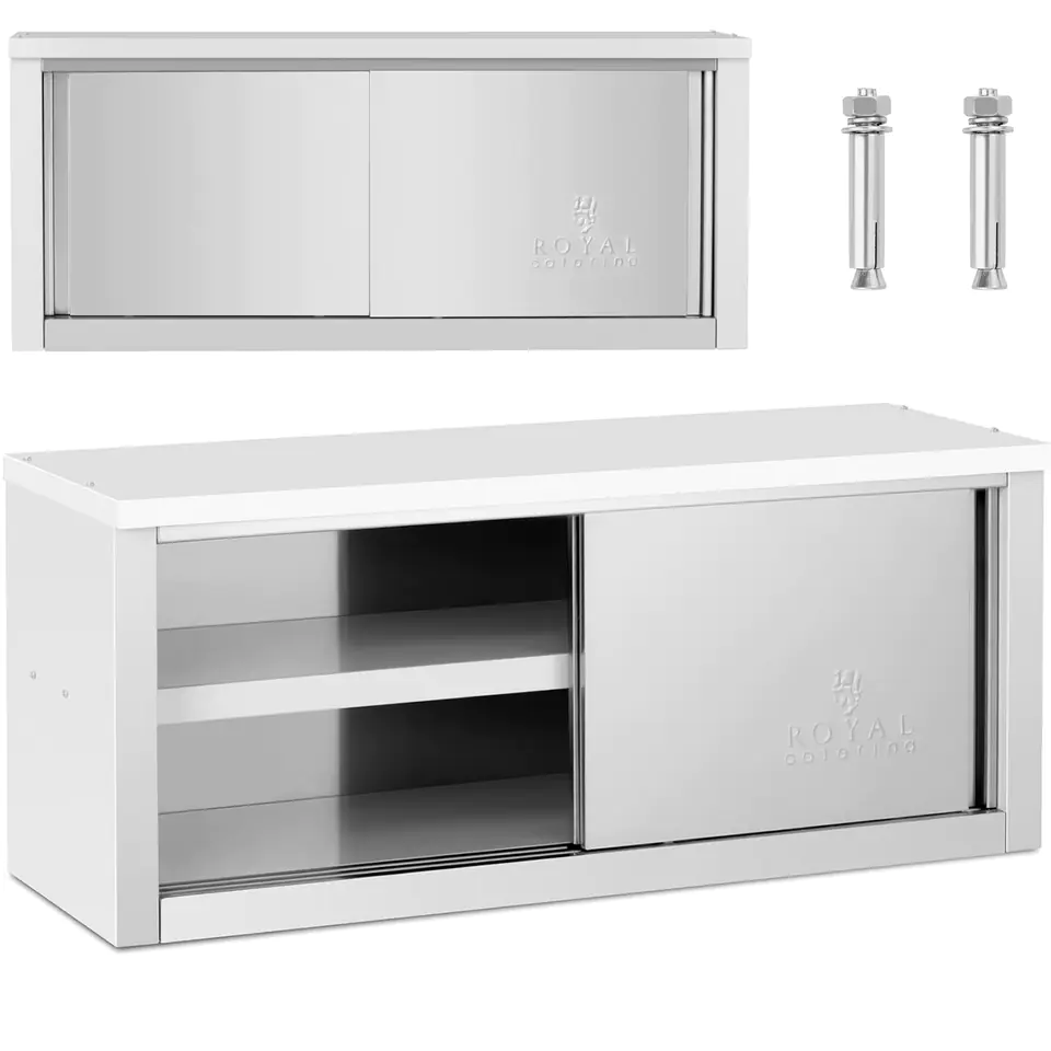 ⁨Wall catering cabinet with sliding doors STAL 150 kg 120 x 40 x 50 cm⁩ at Wasserman.eu