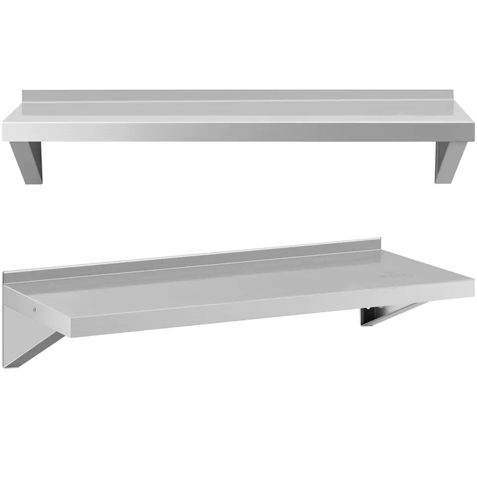 ⁨Wall shelf hanging kitchen made of steel up to 80 kg 100 x 40 cm⁩ at Wasserman.eu