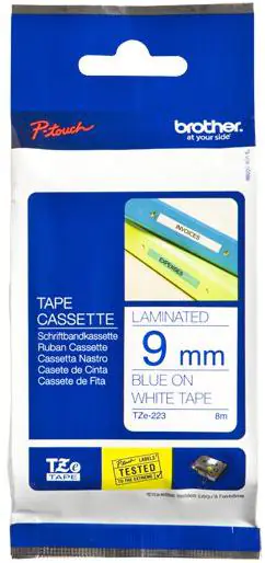 Tape BROTHER Laminated Blue TZe-223 at Wasserman.eu