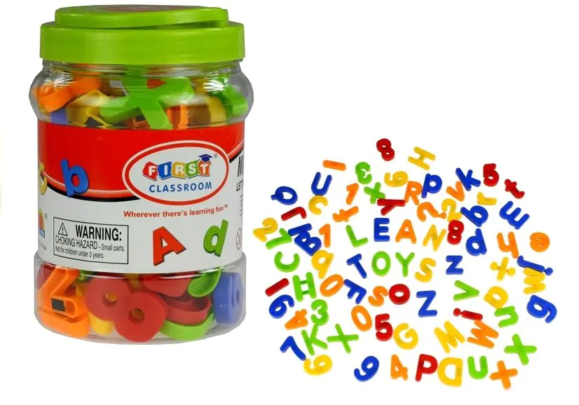 ⁨Letters Magnetic Numbers in a Jar Alphabet 78 Elements⁩ at Wasserman.eu