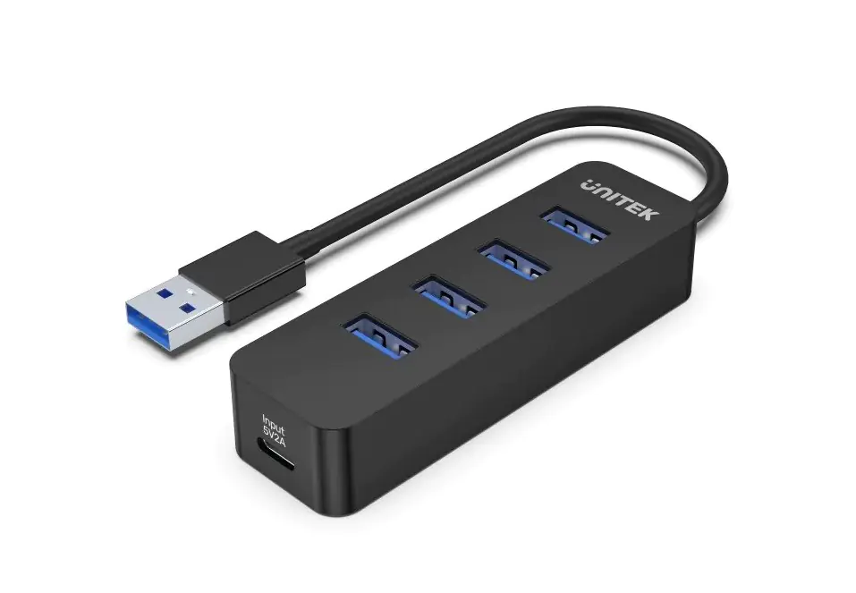 ⁨UNITEK HUB USB-A 4X USB-A 3.1, ACTIVE,10W, H1117A⁩ at Wasserman.eu