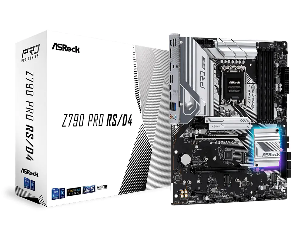 ⁨Asrock Z790 Pro RS/D4 Intel Z790 LGA 1700 ATX⁩ at Wasserman.eu