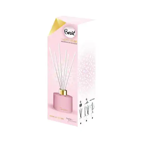 ⁨Brait Home Parfume Decorative Fragrance Oil + Pastel Rose Sticks 100ml⁩ at Wasserman.eu