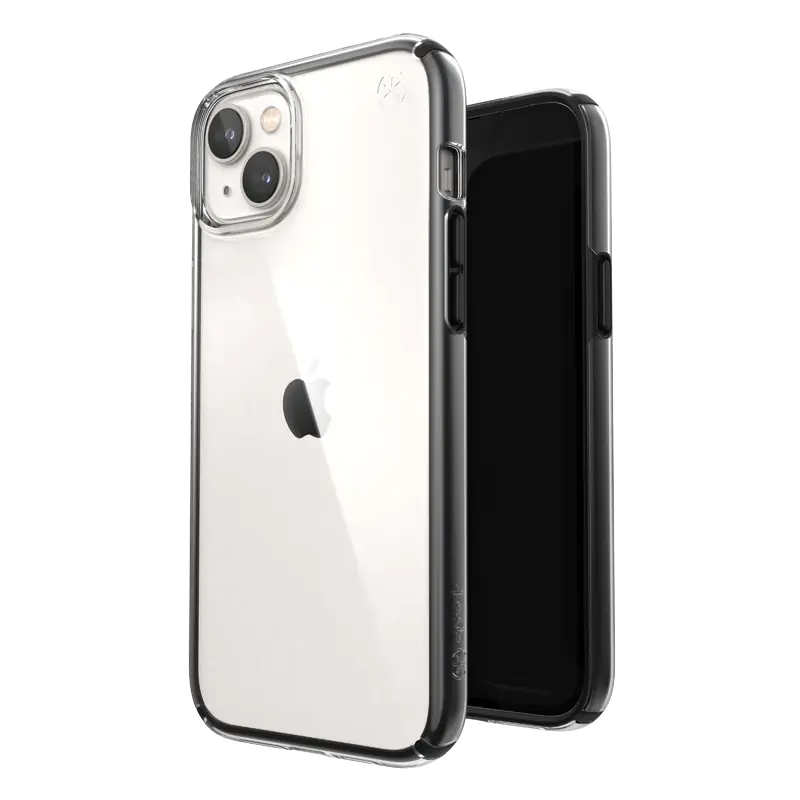 ⁨Speck Presidio Perfect-Clear with Impact Geometry - Etui iPhone 15 Plus / 14 Plus z powłoką MICROBAN (Clear / Black)⁩ w sklepie Wasserman.eu