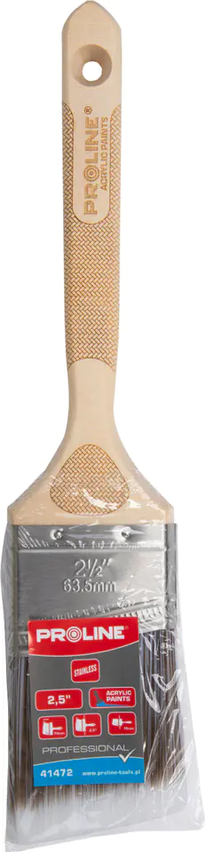 ⁨Pędzel skośny prof. 1.5",rączka drew.,ss,akryl,proline⁩ w sklepie Wasserman.eu