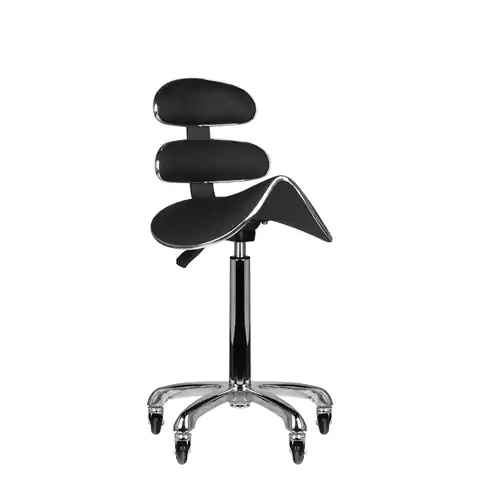 ⁨Cosmetic stool roll speed AM-880 black high⁩ at Wasserman.eu