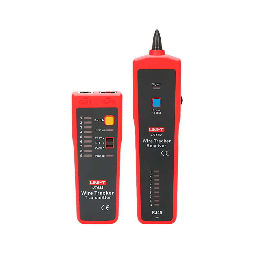 ⁨Meter - cable pair finder with RJ-45 Uni-T UT682 cable tester⁩ at Wasserman.eu