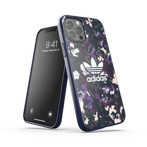 ⁨Oryginalne Etui IPHONE 12 / 12 PRO Adidas OR Snap Case Graphic fioletowe⁩ w sklepie Wasserman.eu