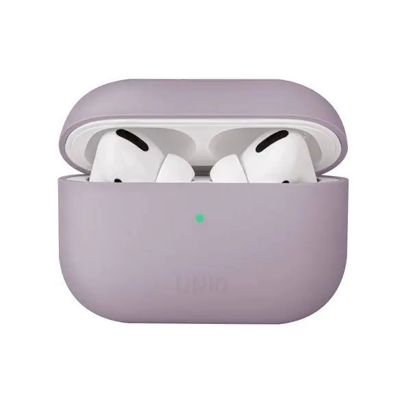 ⁨UNIQ case Lino AirPods Pro Silicone lavender/lilac lavender⁩ at Wasserman.eu