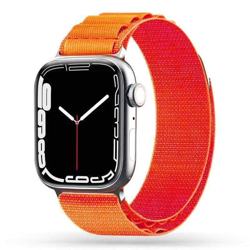 ⁨Pasek do APPLE WATCH 4 / 5 / 6 / 7 / 8 / SE / ULTRA (42 / 44 / 45 / 49 MM) Tech-Protect Nylon Pro pomarańczowe⁩ w sklepie Wasserman.eu