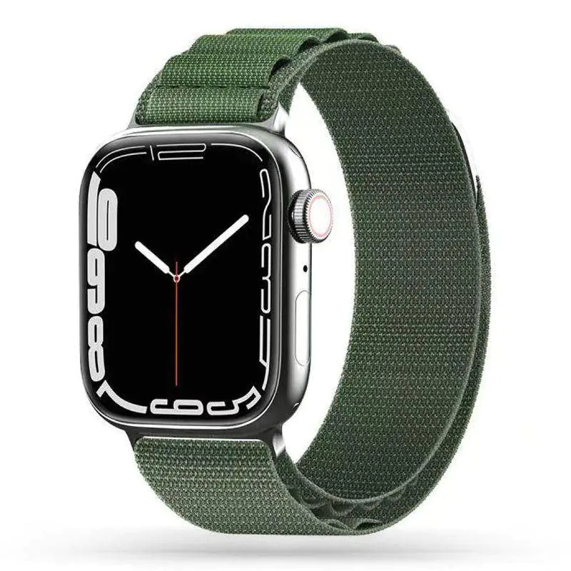 ⁨Pasek do APPLE WATCH 4 / 5 / 6 / 7 / 8 / SE / ULTRA (42 / 44 / 45 / 49 MM) Tech-Protect Nylon Pro zielone⁩ w sklepie Wasserman.eu