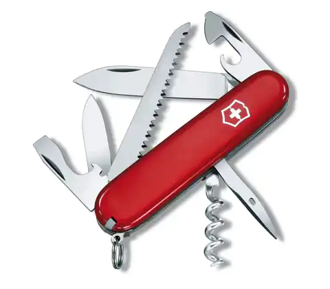 ⁨Victorinox Camper Pocket knife with 13 functions, 91mm, red⁩ at Wasserman.eu