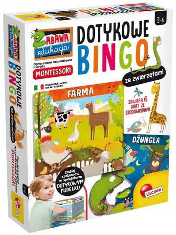 ⁨Bingo Montessori Dotykowe ze zwierzętami⁩ w sklepie Wasserman.eu