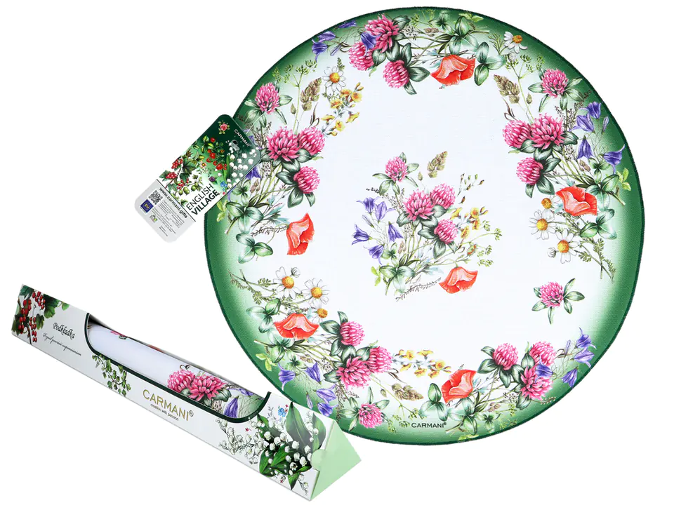 ⁨Round table pad - Decoration 1 (CARMANI)⁩ at Wasserman.eu
