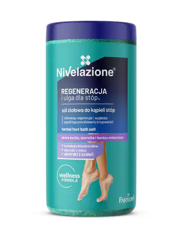 ⁨Farmona Nivelazione Feet Herbal salt for foot bath "Regeneration and Relief for Feet" 600g⁩ at Wasserman.eu