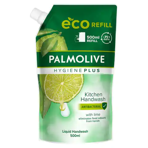 ⁨Palmolive Hygiene Plus Kuchenne Mydło w płynie antybakteryjne Lime 500ml - zapas⁩ w sklepie Wasserman.eu
