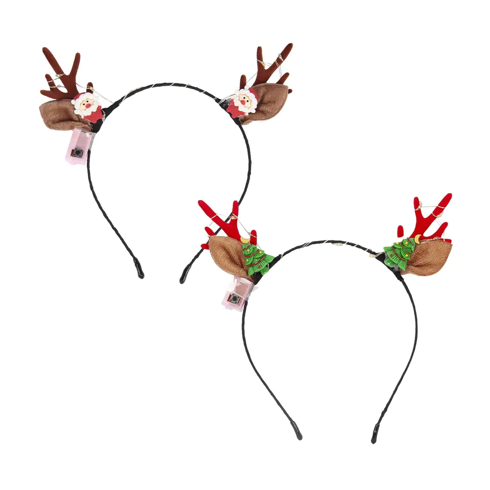 ⁨DONEGAL Hair Ornaments - Christmas Band (FA-5744) 1pc - mix 2 patterns⁩ at Wasserman.eu