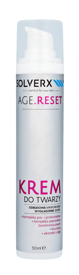 ⁨SOLVERX Age.Reset Face Cream - Microbiome Restoration & Skin Smoothing 50ml⁩ at Wasserman.eu