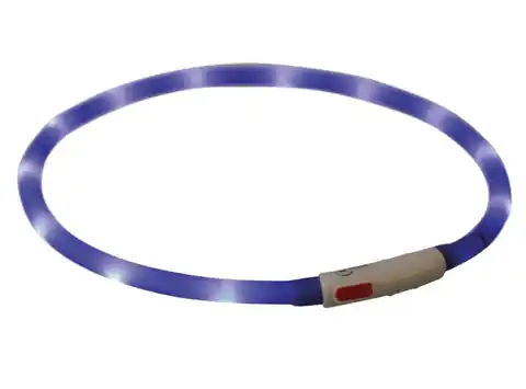 ⁨Trixie Opaska LED USB silikonowa XS-XL 70/1cm królewski niebieski⁩ w sklepie Wasserman.eu