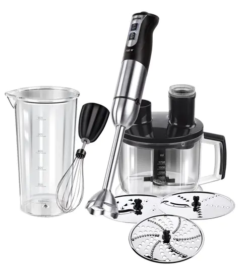 ⁨MPM MBL-11 blender 1.75 L Immersion blender 800 W Black, Stainless steel, Transparent⁩ at Wasserman.eu