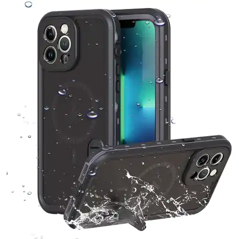 ⁨360 Waterproof Case IP68 for MagSafe for iPhone 13 Pro Max Black⁩ at Wasserman.eu