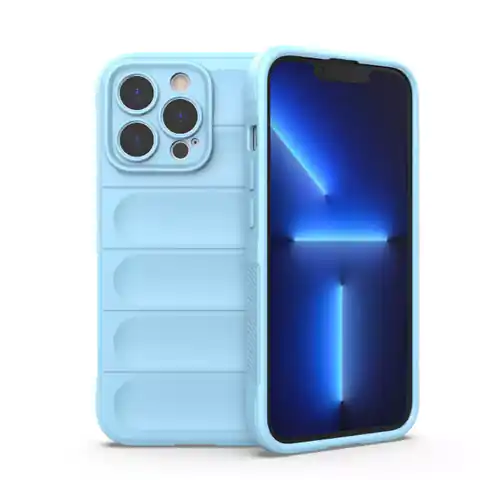 ⁨Magic Shield Case Case for iPhone 13 Pro Elastic Armored Case Light Blue⁩ at Wasserman.eu