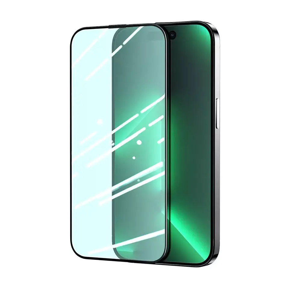 ⁨Joyroom Knight green glass for iPhone 14 Pro Max with Full Screen Anti Blue Light Filter (JR-G04)⁩ at Wasserman.eu