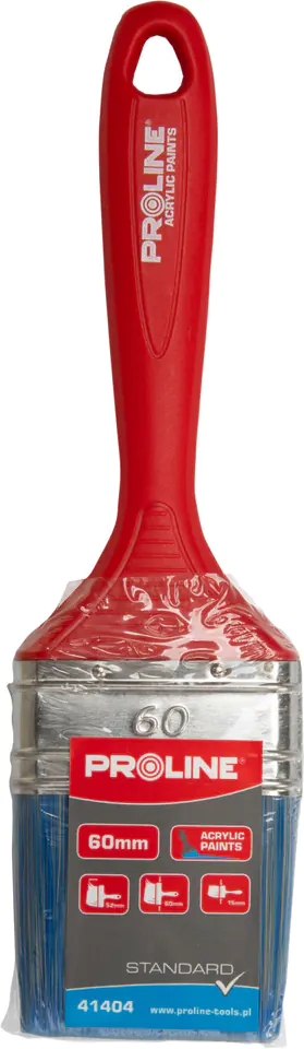 ⁨Pędzel płaski standard 20mm,rączka plastik,akryl,proline⁩ w sklepie Wasserman.eu