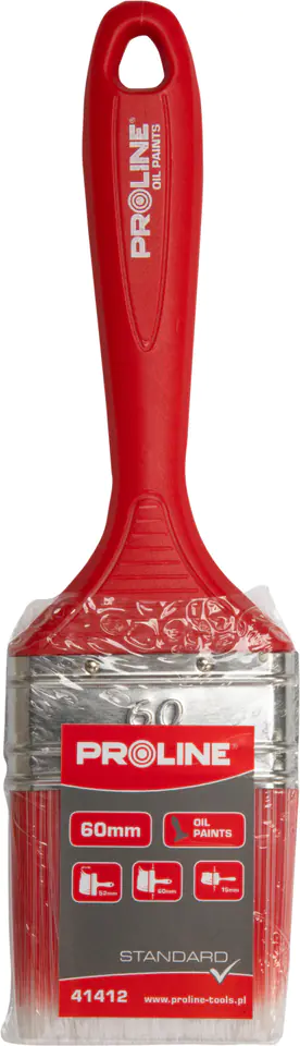 ⁨Pędzel płaski standard 20mm,rączka plastik,olej,proline⁩ w sklepie Wasserman.eu