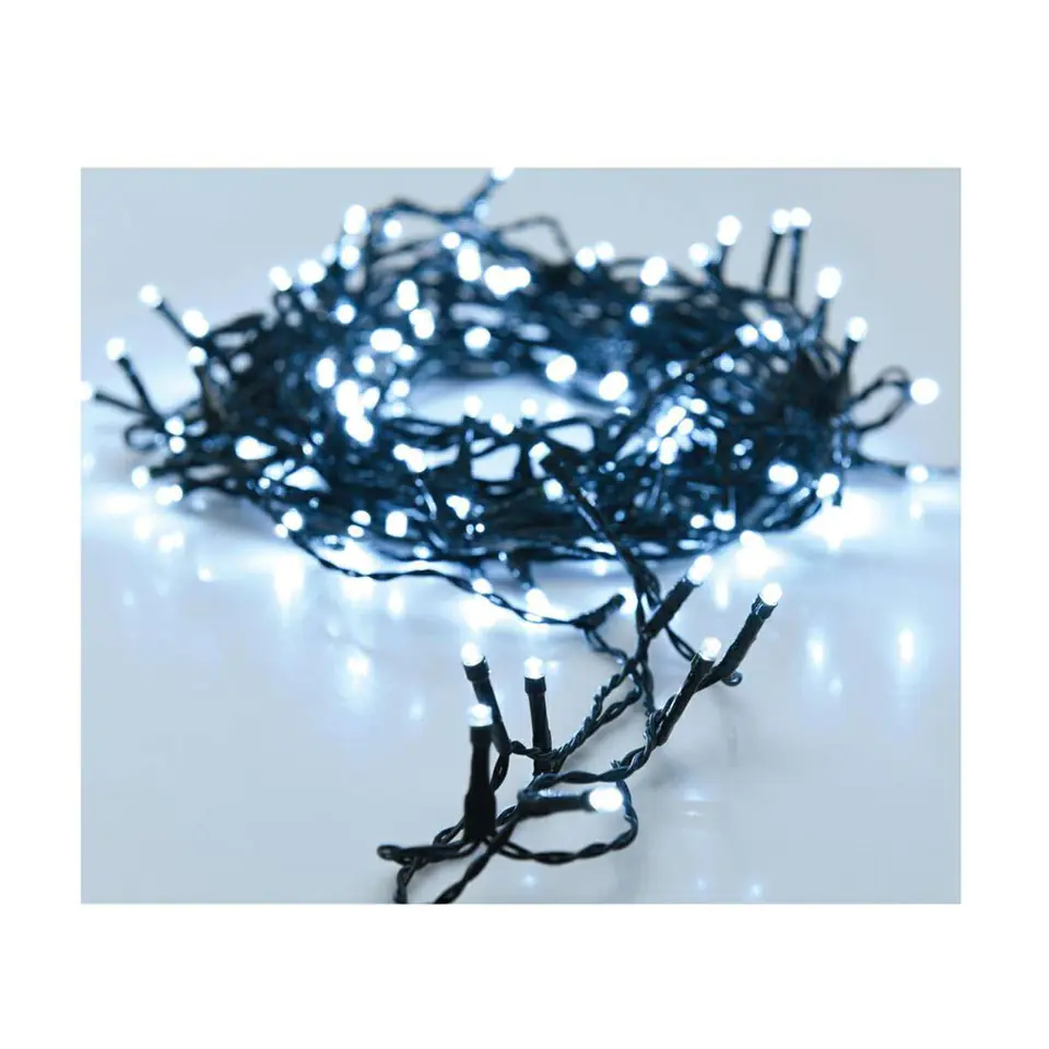 ⁨Christmas Tree Lights 120 LED cold white 9m power supply IP44⁩ at Wasserman.eu