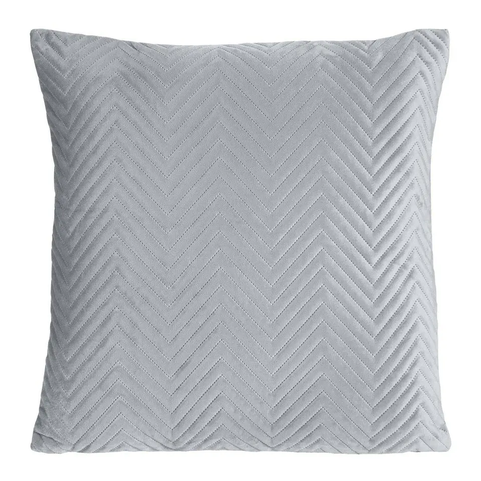 ⁨Srebrna poszewka SOFIA 45 cm x 45 cm⁩ w sklepie Wasserman.eu