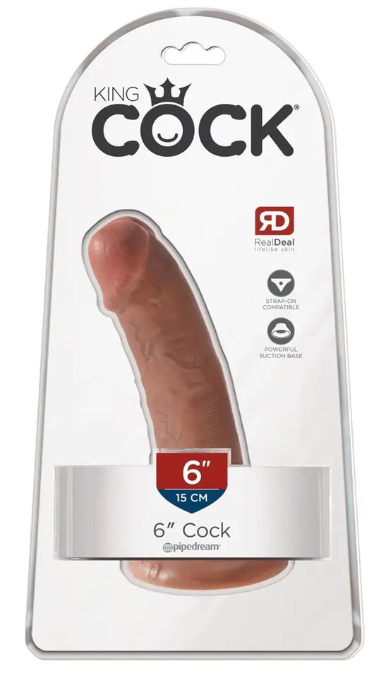 ⁨Dildo z przyssawką 15 cm King Cock⁩ w sklepie Wasserman.eu