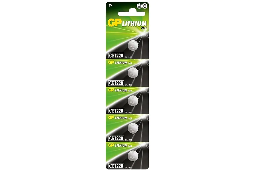 ⁨BUTTON BATTERY GP CR1220 - 5pcs BLISTER⁩ at Wasserman.eu