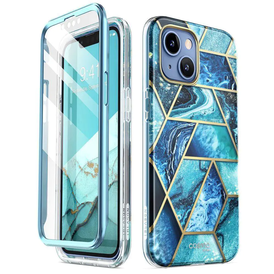 ⁨Oryginalne Etui IPHONE 14 PLUS Supcase Cosmo Ocean niebieskie⁩ w sklepie Wasserman.eu