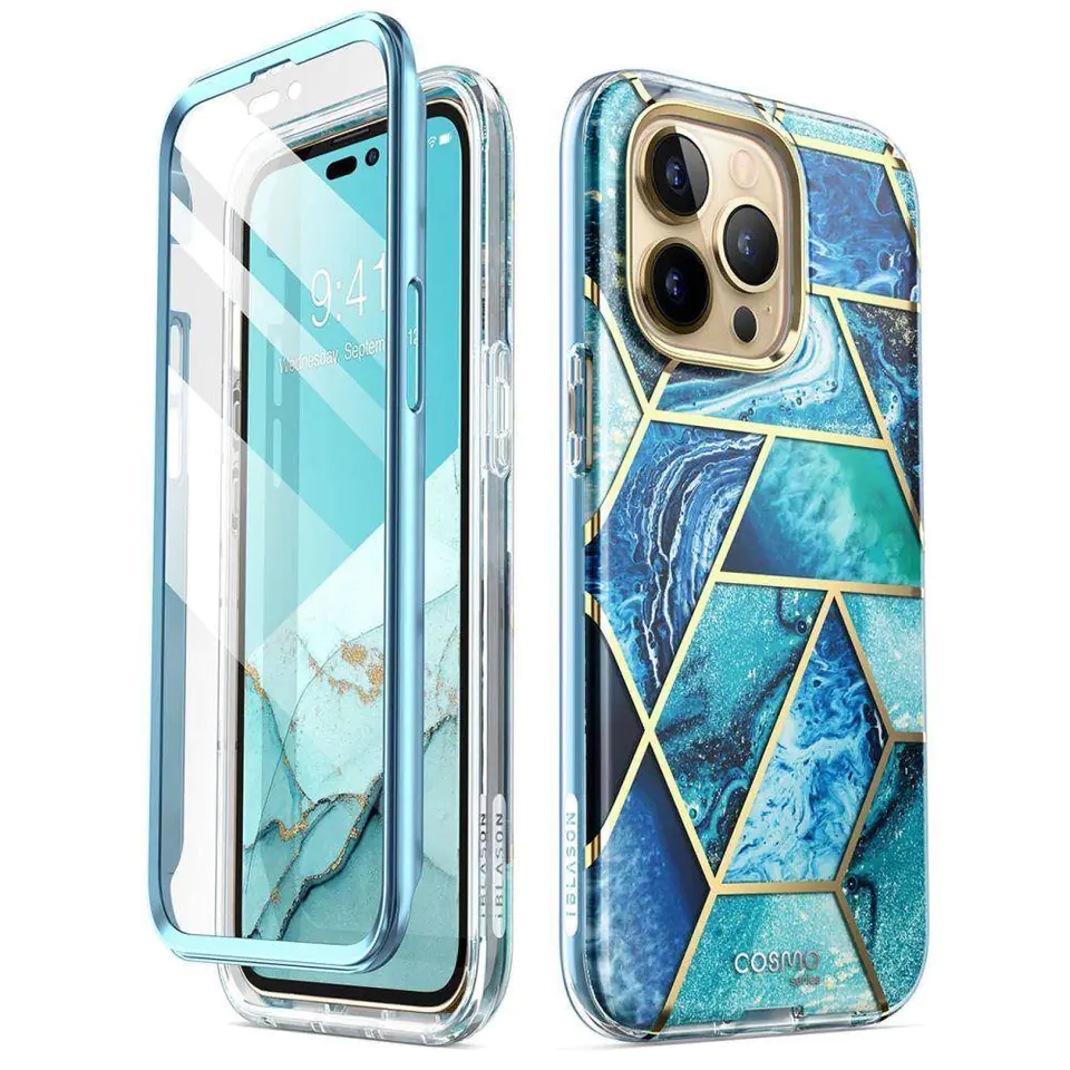 ⁨Oryginalne Etui IPHONE 14 PRO MAX Supcase Cosmo Ocean niebieskie⁩ w sklepie Wasserman.eu