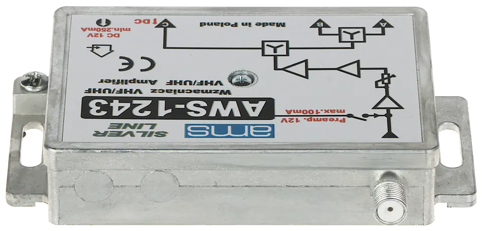 ⁨WZMACNIACZ ANTENOWY AWS-1243 AMS⁩ w sklepie Wasserman.eu