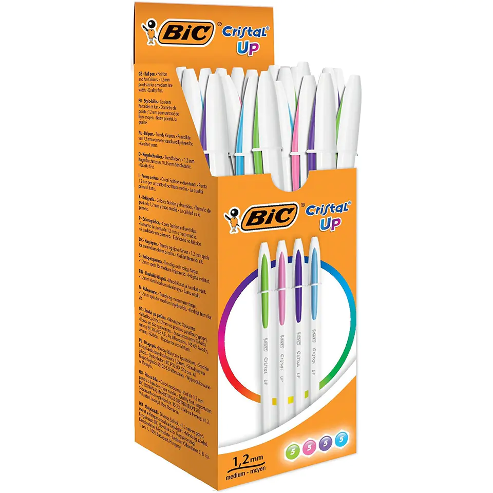 ⁨Pen CRISTAL UP color mix (20pcs) BIC 950446⁩ at Wasserman.eu