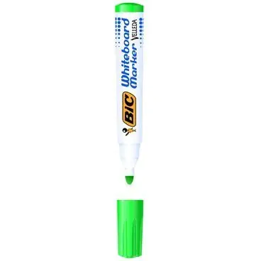 ⁨VELLEDA 1701 marker dry erase green BIC ECO round tip 904940⁩ at Wasserman.eu