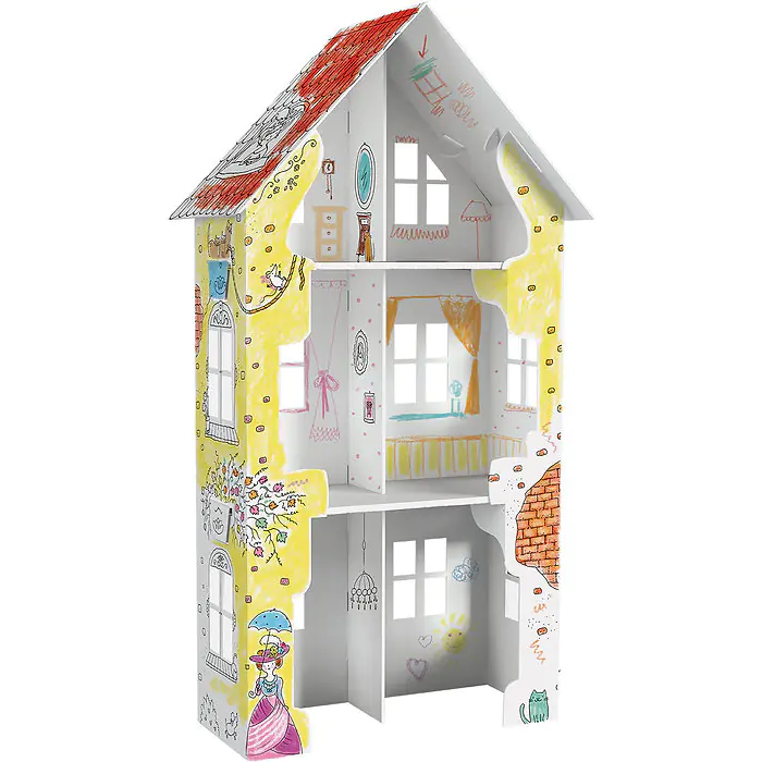 ⁨Folding coloring page 3D XXL Cottage ul. Violet 4 PD-000201 MONUMI⁩ at Wasserman.eu