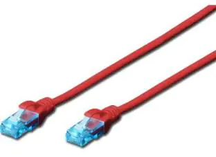 ⁨DIGITUS Cat6 U/UTP 1 m Czerwony 1 Patchcord⁩ w sklepie Wasserman.eu