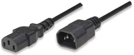 ⁨Power cable MANHATTAN C13 - C14 1.8m. 301152⁩ at Wasserman.eu