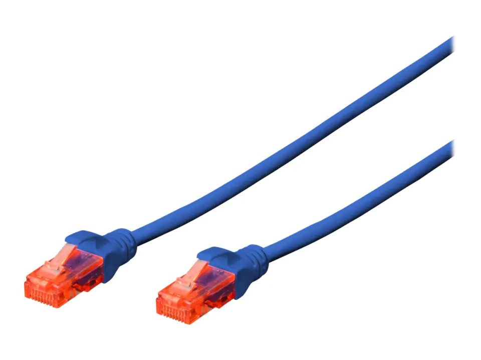 ⁨DIGITUS DK-1612-005/BL 0.50 Patchcord⁩ w sklepie Wasserman.eu