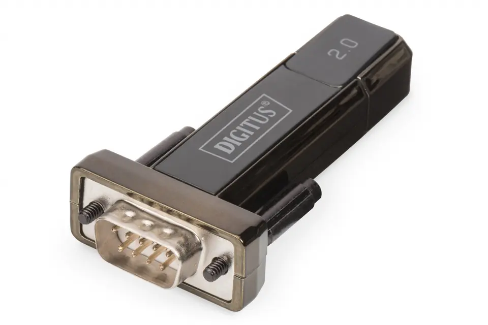 Konwerter/Adapter USB 2.0 do RS232 (DB9) z kablem USB A M/Ż długość 80cm w sklepie Wasserman.eu