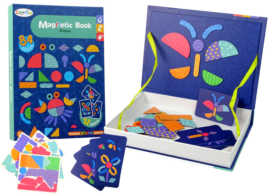 ⁨Magnetic puzzle book shapes cards⁩ at Wasserman.eu