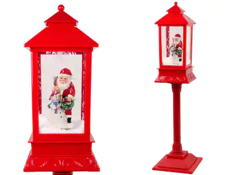 ⁨Christmas Decoration Lantern Lamp with Santa Claus 2in1 Christmas Carols Light⁩ at Wasserman.eu